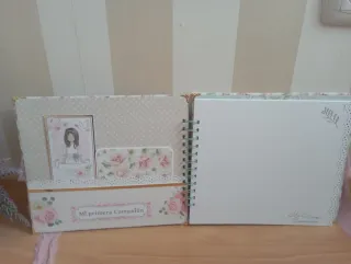 Álbum de Firmas Comunión Flores Rosas