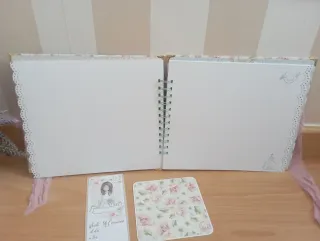 Álbum de Firmas Comunión Flores Rosas