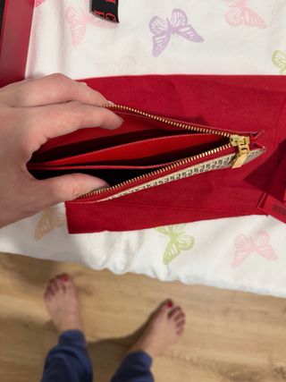 Monedero Carolina Herrera Beige Multicolor