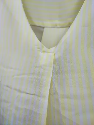 Camicia da ufficio a righe gialle taglia M