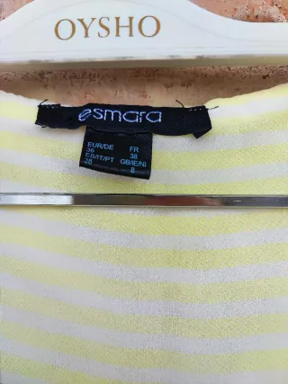 Camicia da ufficio a righe gialle taglia M