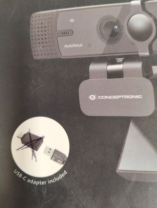 Webcam Conceptronic Amdis 4K Ultra HD grandangolare