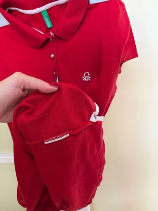 Polo United Colors of Benetton Rojo Mujer