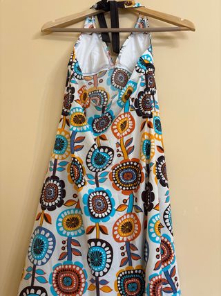 Vestido de playa floral multicolor