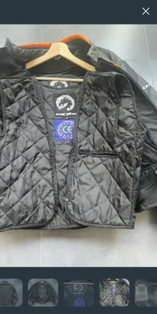 Chaqueta de moto+ protecciones, para todo el año