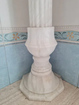 Pie columna mármol