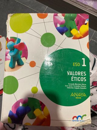 Valores Éticos 1º ESO Anaya – libro usado