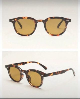 Gafas de sol marrones y naranja