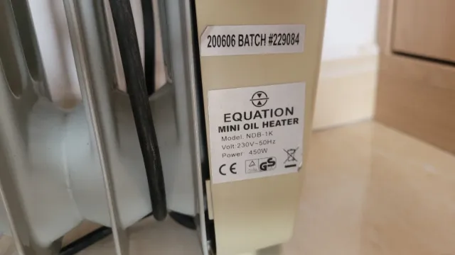 Calefactor Aceite Mini Beige/Gris