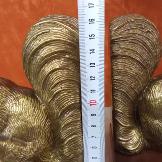 Sujetalibros ardilla latón y madera