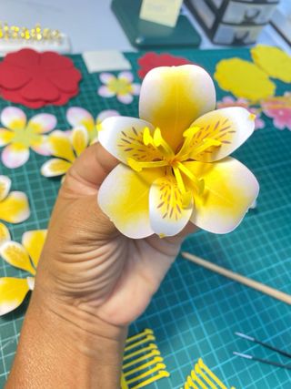 Pack 10 Flores Astromélias de Papel