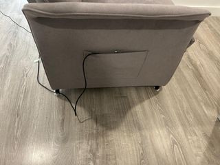 Sillón reclinable automático color arena