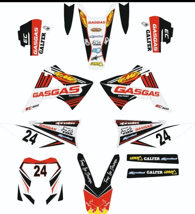 Kit Adhesivos Gas Gas EC 300 Factory