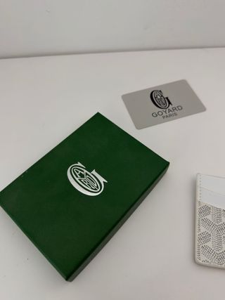 Tarjetero Goyard Blanco y Negro