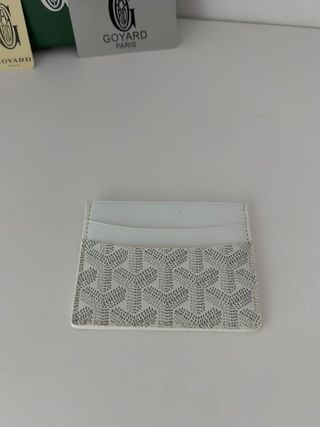 Tarjetero Goyard Blanco y Negro