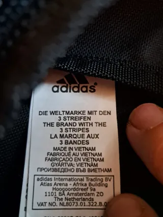 Bolsa zapatillero Adidas Roja y Negra