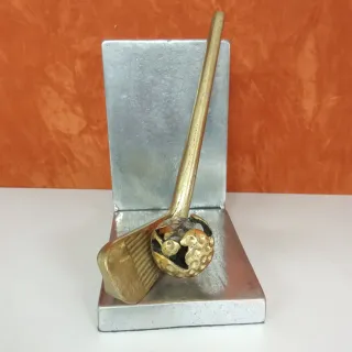 Sujetalibros golf metal y latón