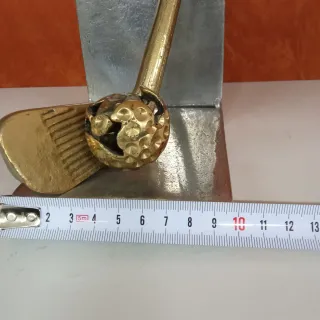 Sujetalibros golf metal y latón