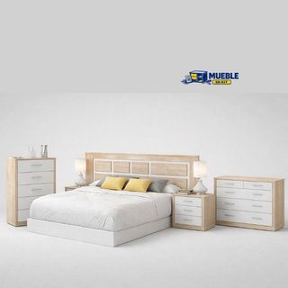 Cabecero y 2 mesitas de noche