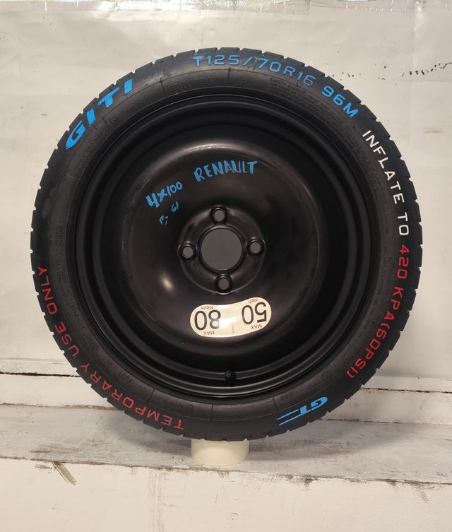 Llanta repuesto 16 pulgadas para Renault 4x100