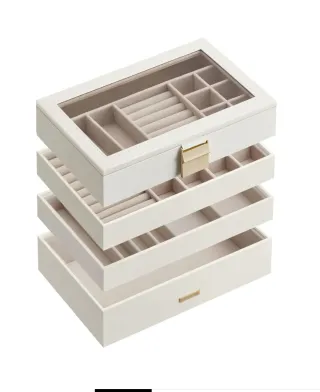 Caja Joyero SONGMICS 4 Bandejas Apilables