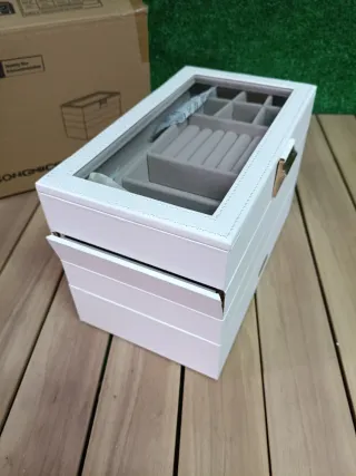Caja Joyero SONGMICS 4 Bandejas Apilables