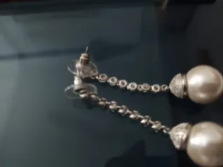 Pendientes de plata con perlas