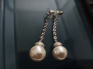 Pendientes de plata con perlas