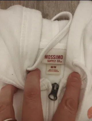 Sudadera Mossino Blanca Talla M Mujer