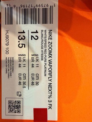 Nike Vaporfly 3 talla 46 NUEVAS