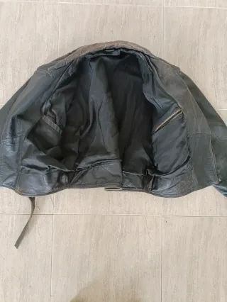 Motera cuero auténtico sin cremallera XXL Medidas