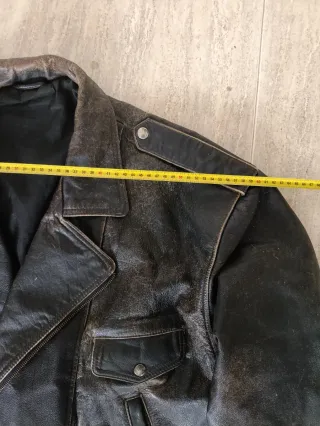 Motera cuero auténtico sin cremallera XXL Medidas