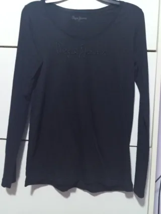Camiseta Pepe Jeans Negra Talla S