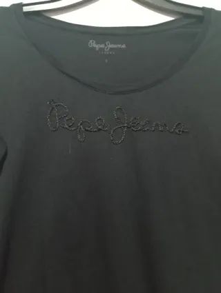 Camiseta Pepe Jeans Negra Talla S