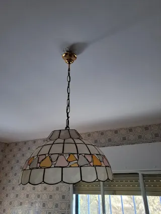 Lámpara de techo nacarada