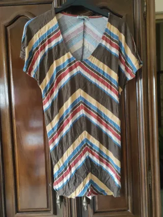 Vestido fresco tribal multicolor