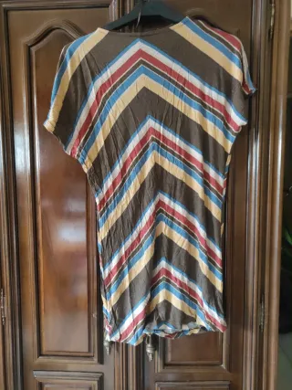 Vestido fresco tribal multicolor