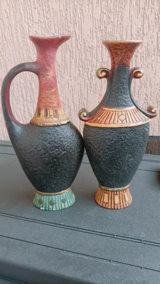 Coppia caraffe vintage Cucchi anni ’70 – ceramica