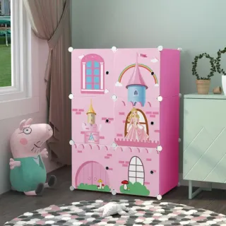 Armadio cameretta principessa 75x110 cm