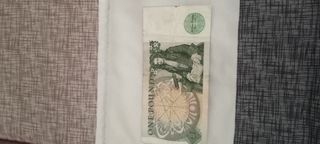 Billete 1 Libra Bank of England Reina Isabel