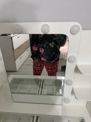 Tocador Blanco con Luces LED