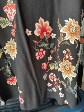 Vestido camisero estampado floral Stradivarius T.L