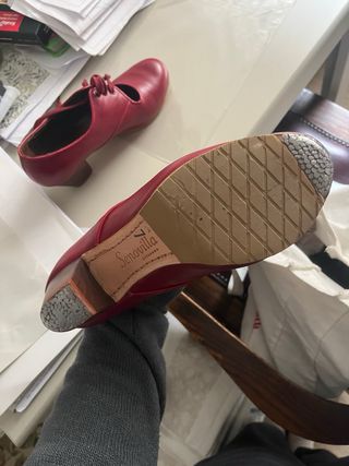 Zapatos Flamenco Profesional Rojo