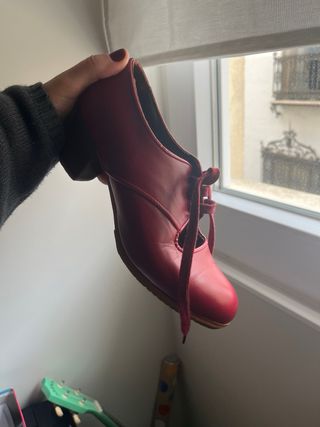 Zapatos Flamenco Profesional Rojo