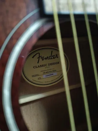 Guitarra FenderCD60 +Mochila /Madrid trato en man