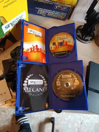 PS2 Slim SingStar Latino + Mecano