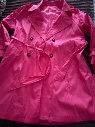 Gabardina rosa fucsia