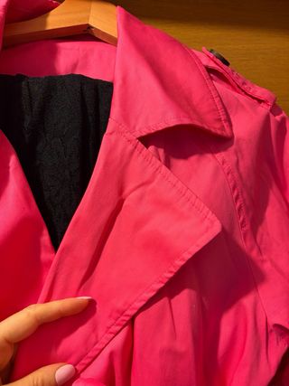 Gabardina rosa fucsia