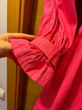 Gabardina rosa fucsia