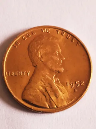 MONEDA 1 CENTAVO LINCOLN.1952D.SIN CIRCULAR.